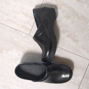 Sanita Professional Croco Clog Black Ladies